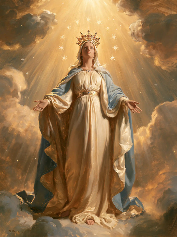 Mary Queen of Heaven - Mary before Heavenly Light · Portrait n° 5