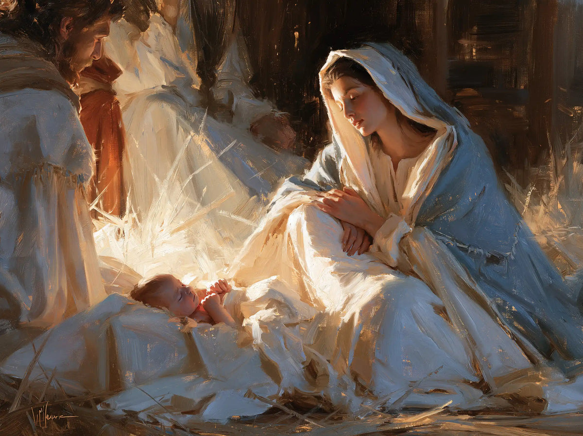 The Nativity — Repose Beneath Crossed Palms