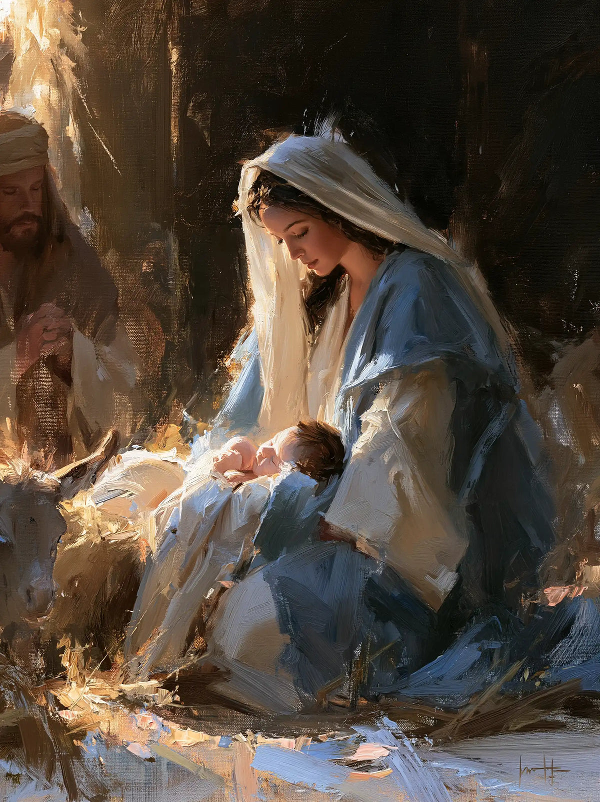 The Nativity — Repose Within Blue Reflections