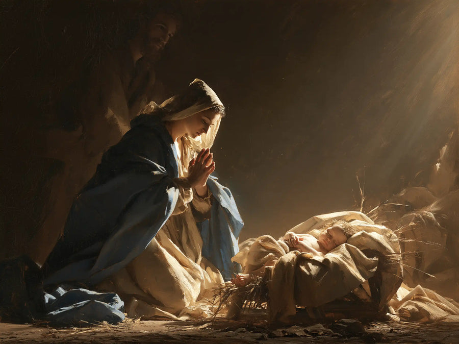 The Nativity - Mary Adoring the Christ Child · Landscape n° 1