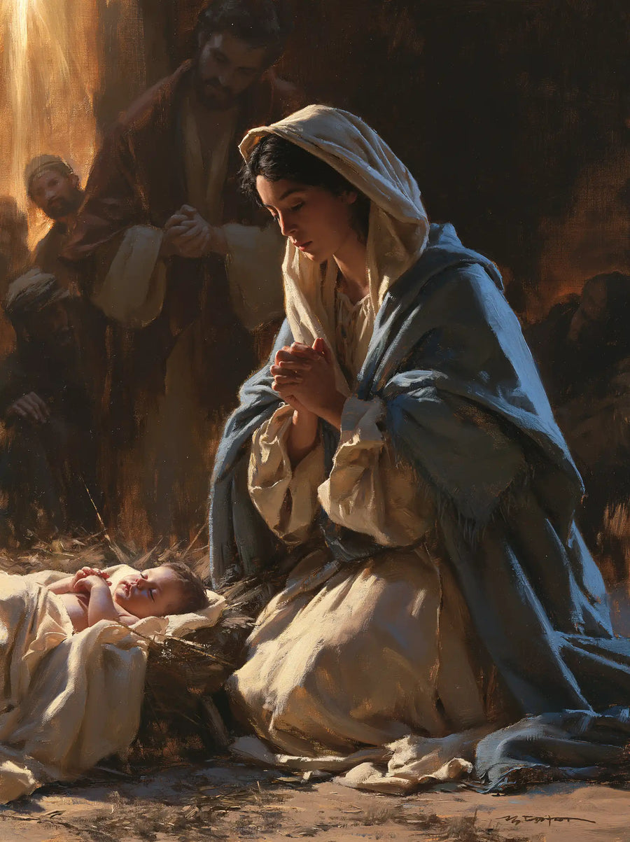 The Nativity - Mary Adoring the Christ Child · Portrait n° 14