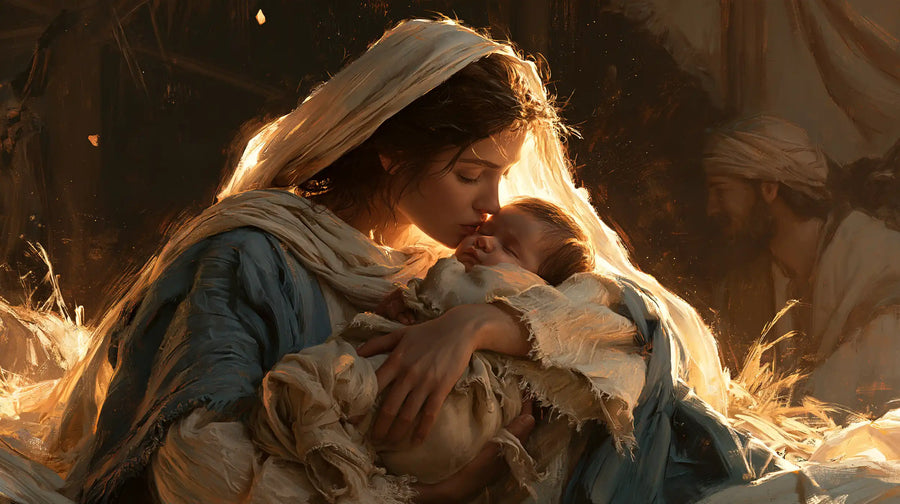 The Nativity - Mary Kissing the Infant Jesus · Landscape n° 10