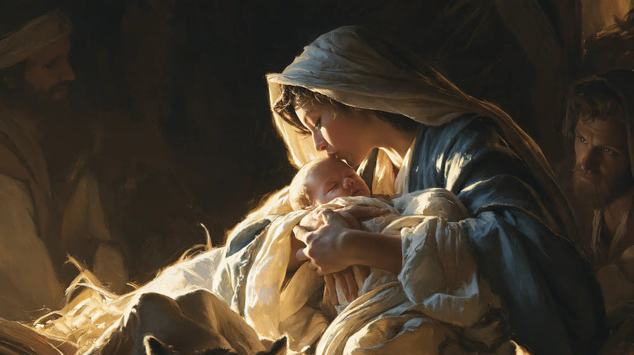 The Nativity - Mary Kissing the Infant Jesus · Landscape n° 13