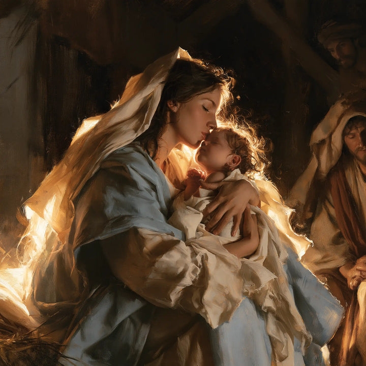 The Nativity - Mary Kissing the Infant Jesus · Square n° 2