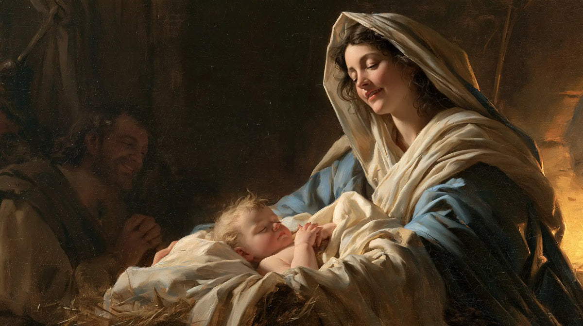 The Nativity — Joy Watching Over the Little Sleeper