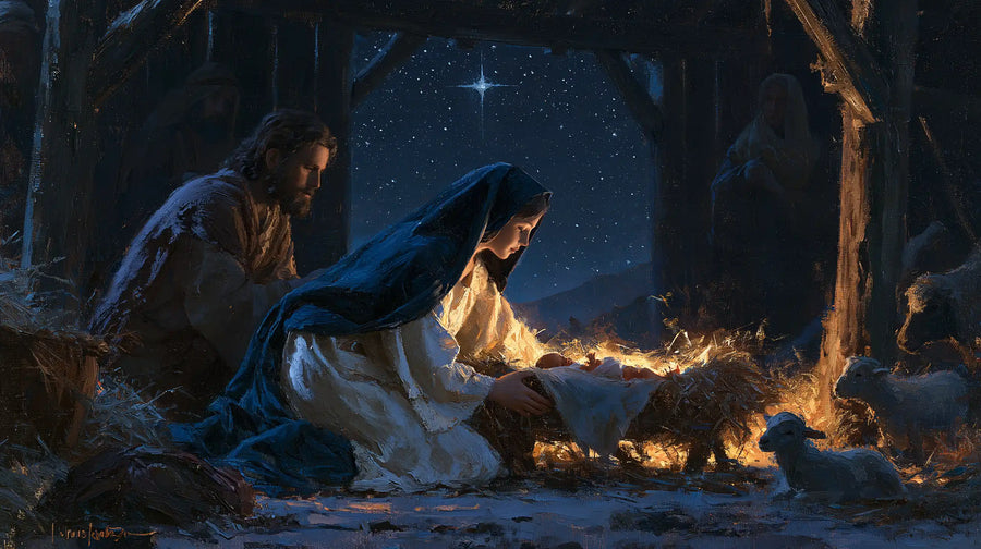 The Nativity - Midnight Blue Chiaroscuro · Landscape n° 11