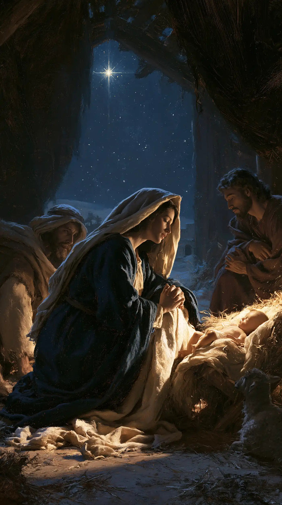 The Nativity - Midnight Blue Chiaroscuro · Portrait n° 4