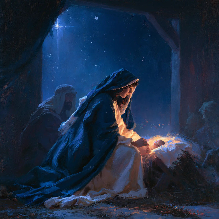 The Nativity - Midnight Blue Chiaroscuro · Square n° 6