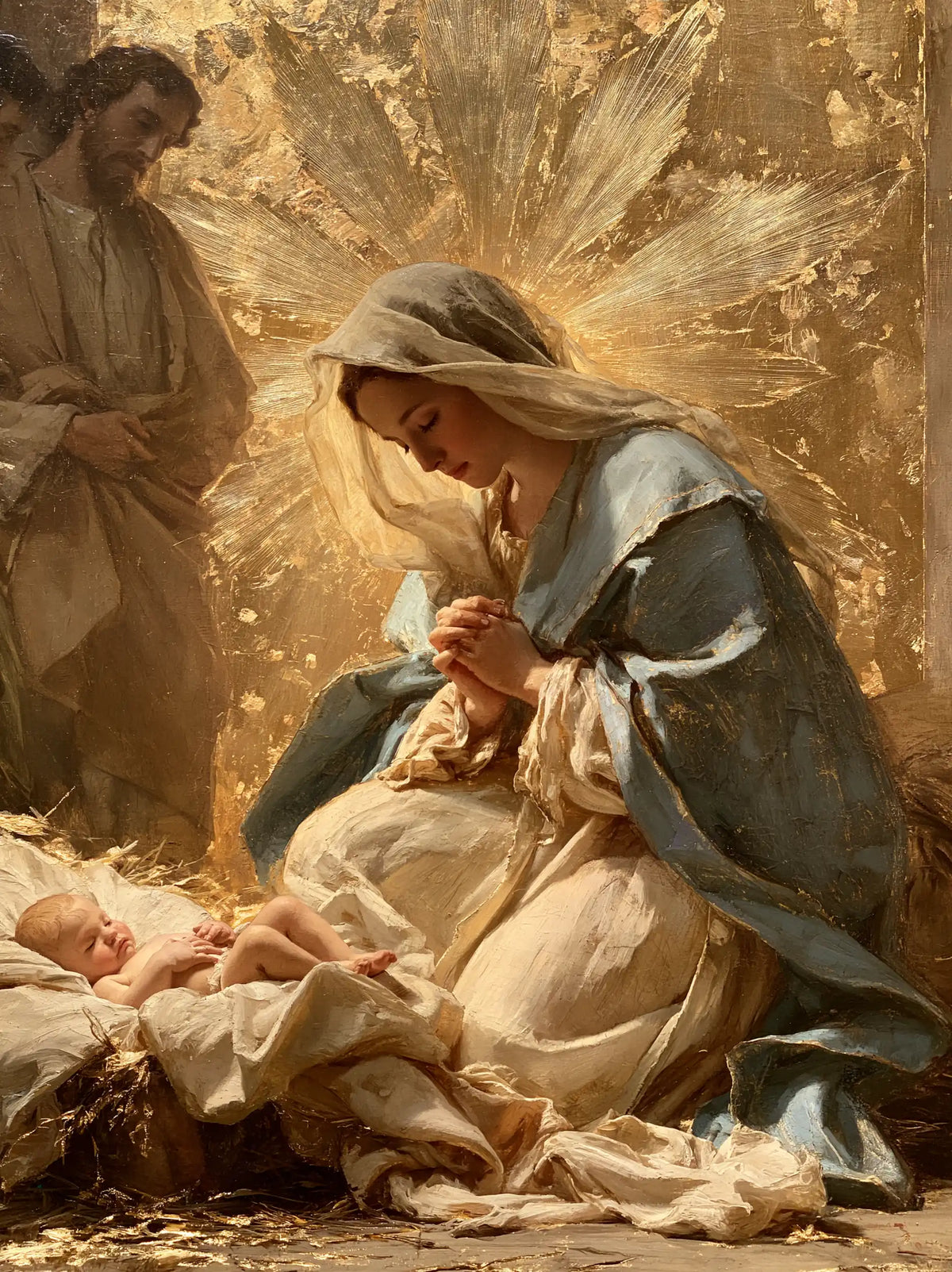 The Nativity — Prayer Beneath the Flower of Rays