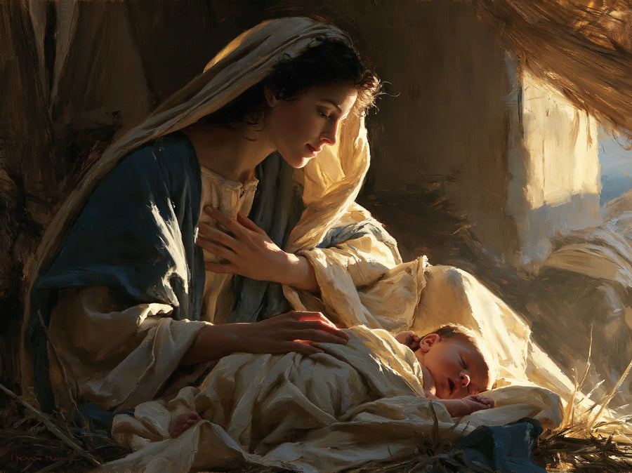 The Nativity - Sacred Maternal Tenderness · Landscape n° 4