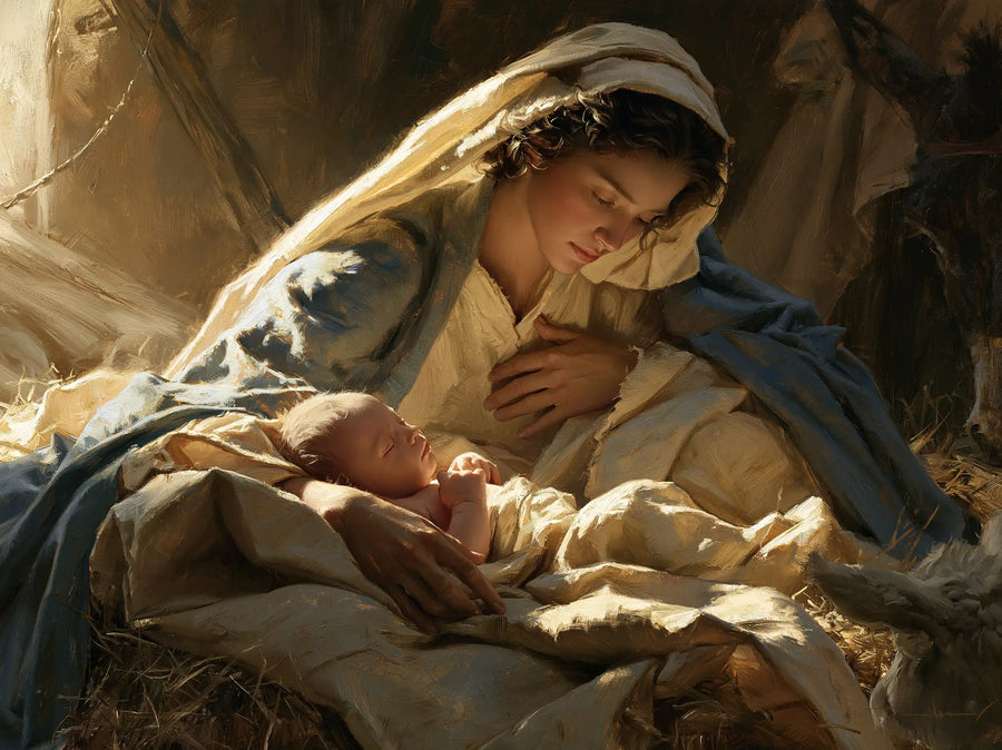 The Nativity - Sacred Maternal Tenderness · Landscape n° 5