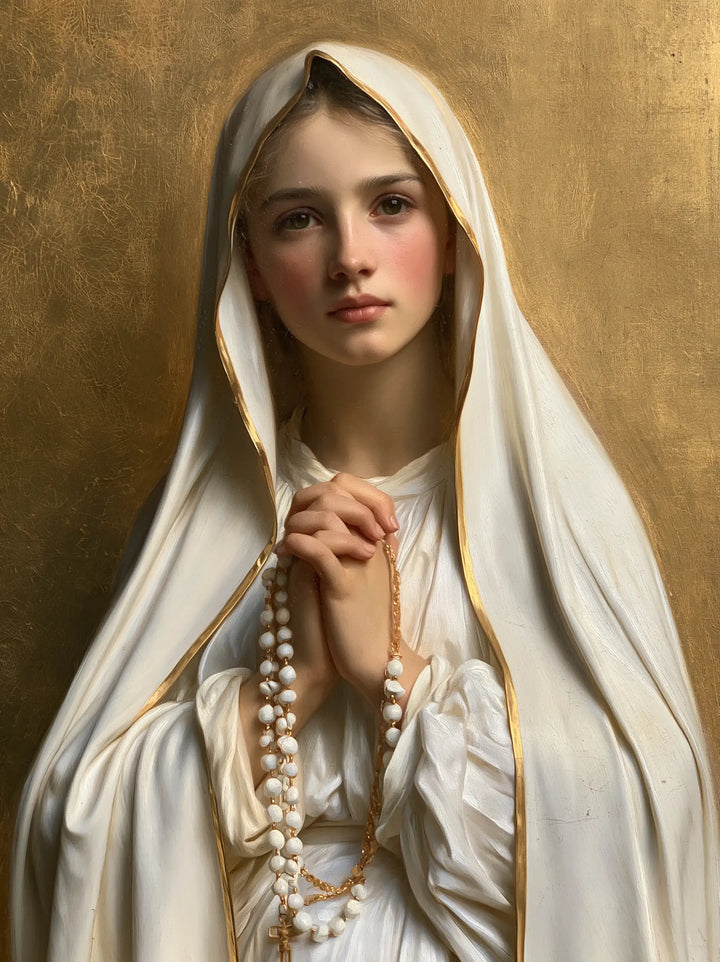 Our Lady of Fatima – Rosary Held Close to the Heart