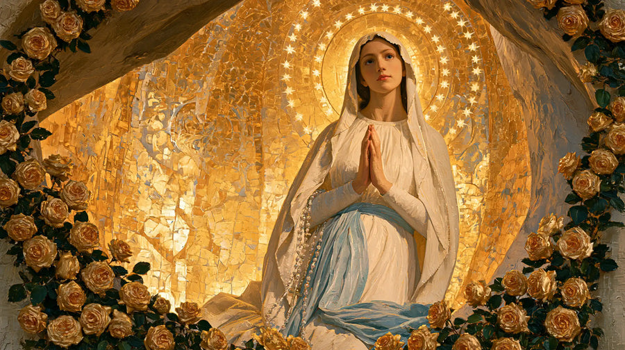 Our Lady of Lourdes Devotional Portrait · Landscape no. 9