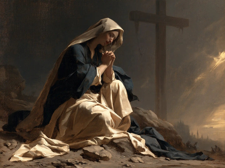 Our Lady of Sorrows - Mary Kneeling before the Cross · Landscape n° 4
