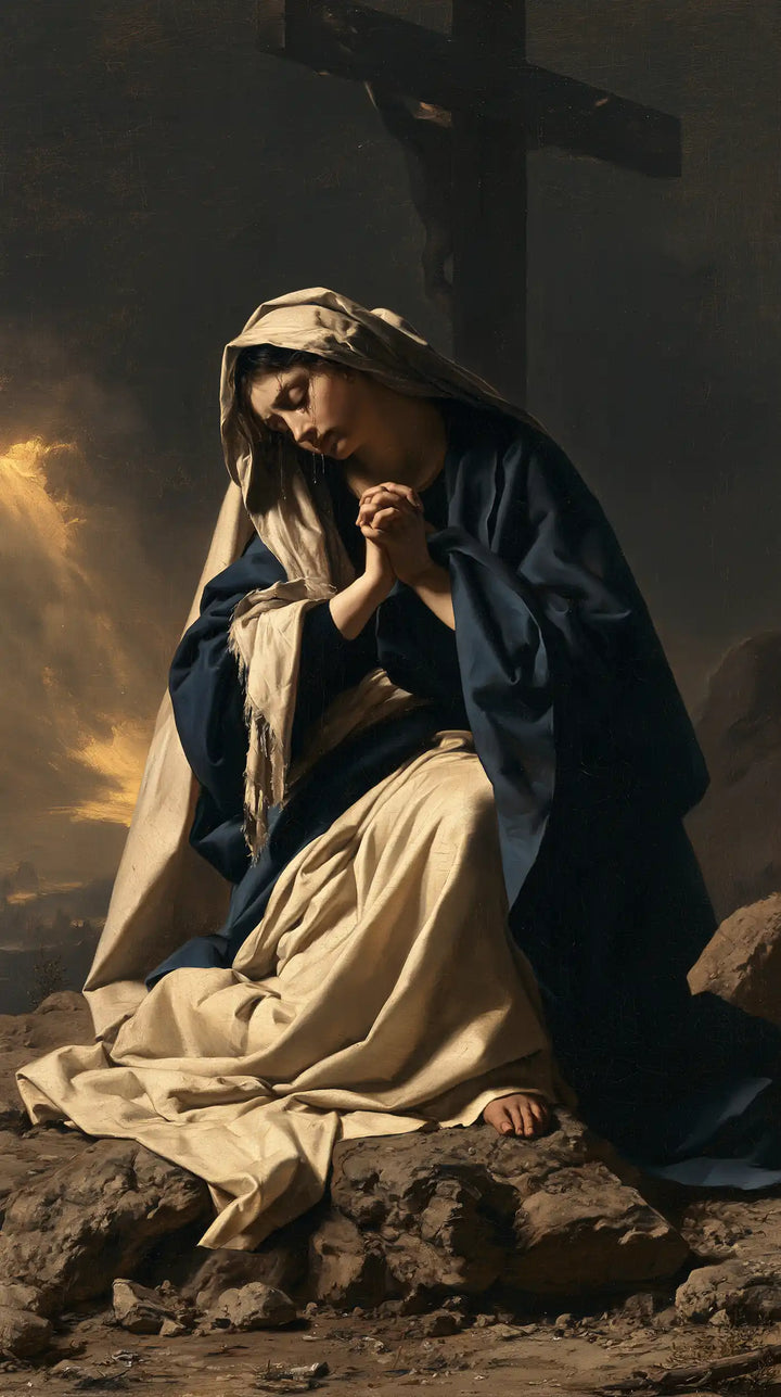 Our Lady of Sorrows — Feet at Rest upon the Bare Stone