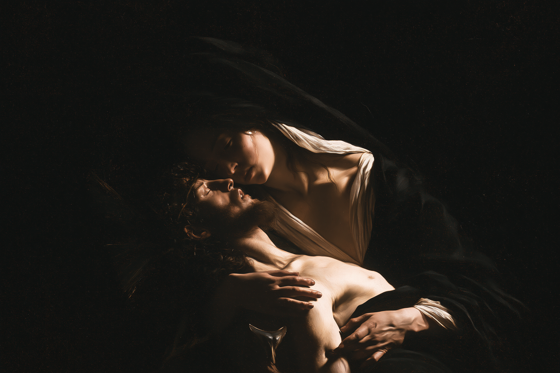 La Pietà — Caravage - ténébrisme · Paysage n° 3 — aperçu de la finition sélectionnée