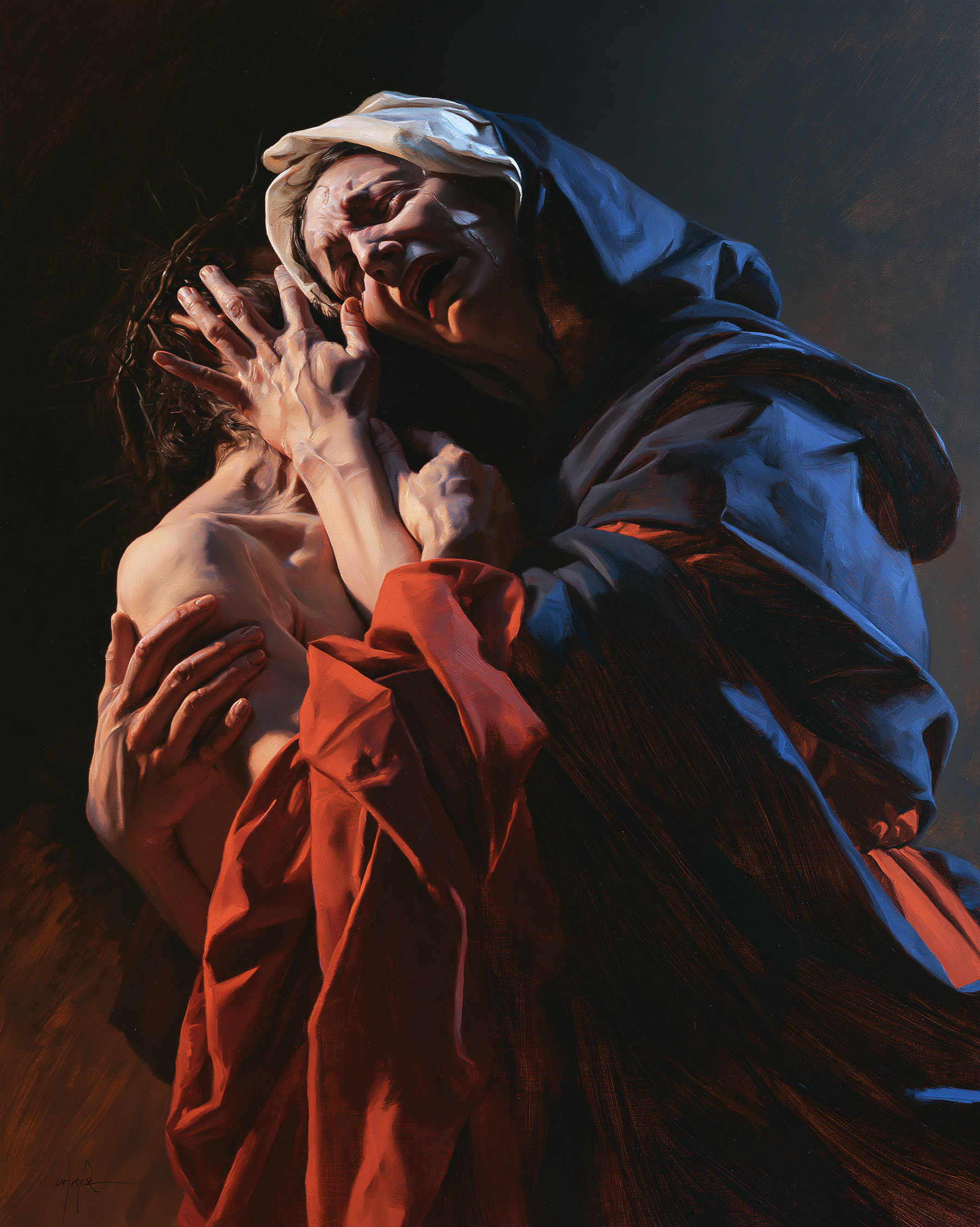 La Pietà — Explosion de mouvement · Portrait n° 2 — aperçu de la finition sélectionnée
