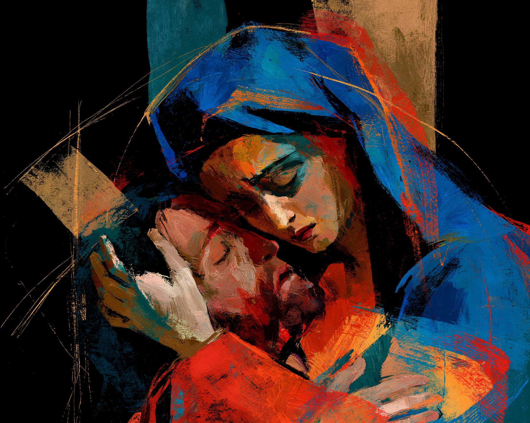 La Pietà — Expressionniste · Paysage n° 4 — aperçu de la finition sélectionnée