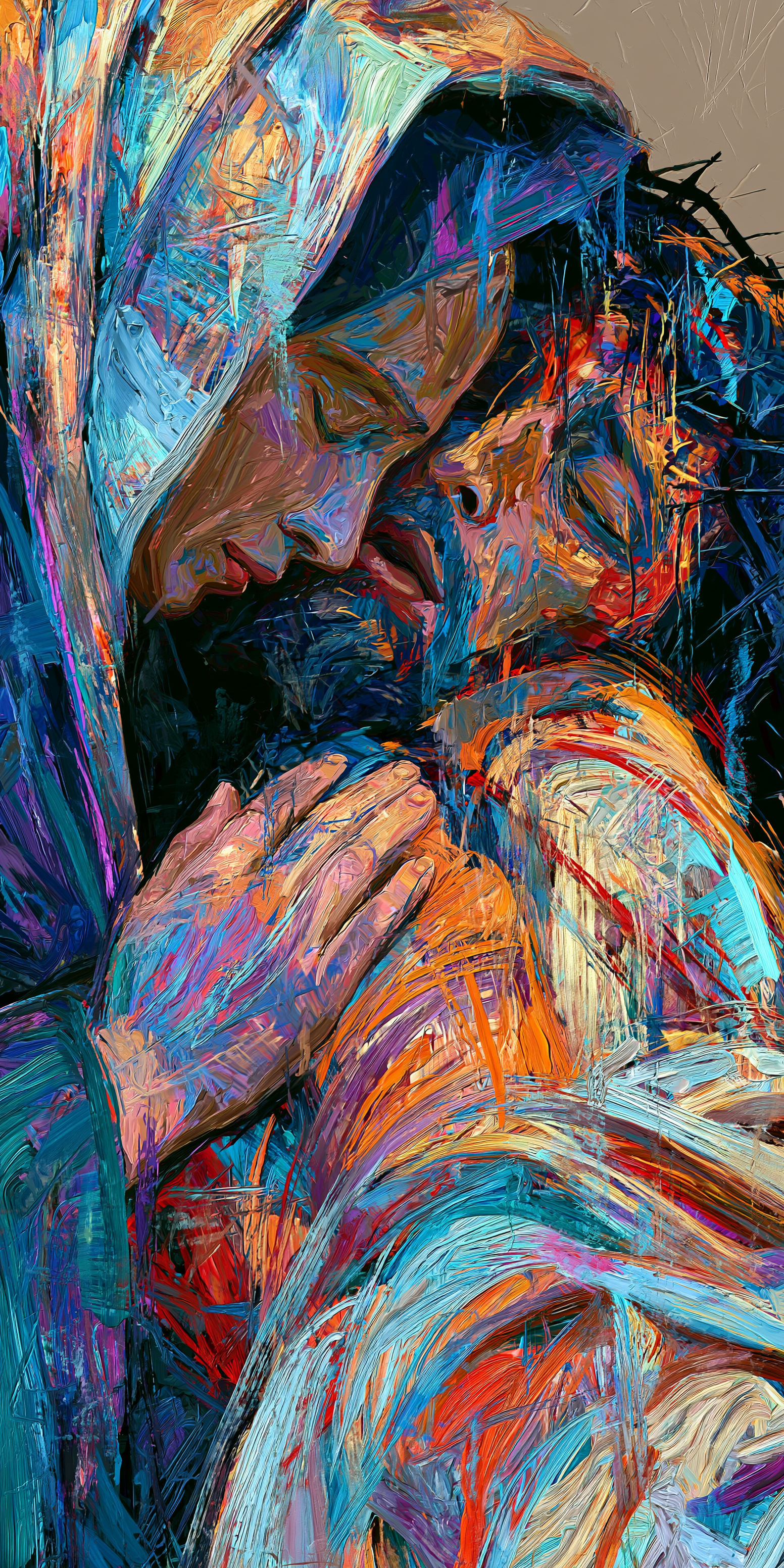 La Pietà — Expressionniste · Portrait n° 1 — aperçu de la finition sélectionnée