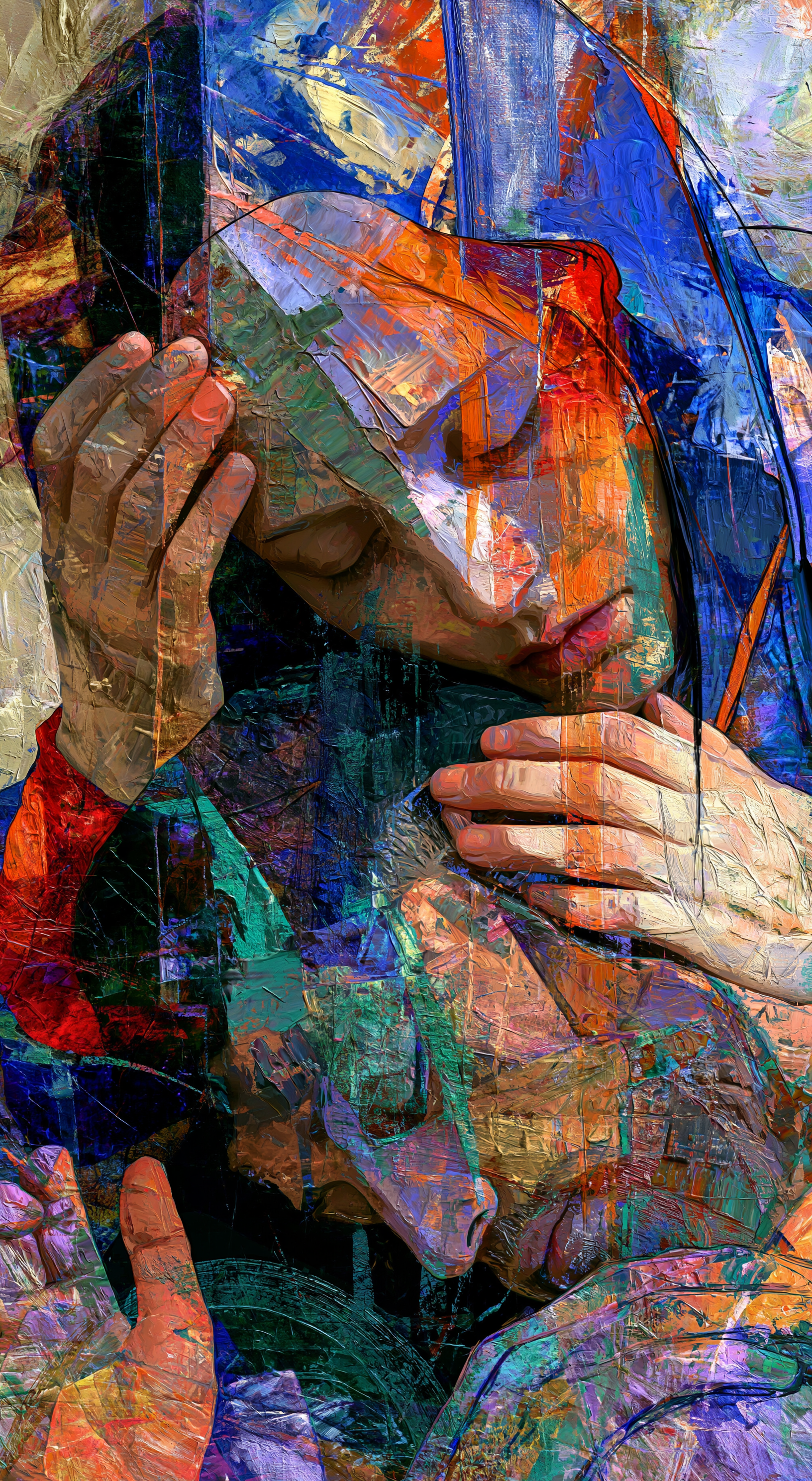 La Pietà — Expressionniste · Portrait n° 3 — aperçu de la finition sélectionnée