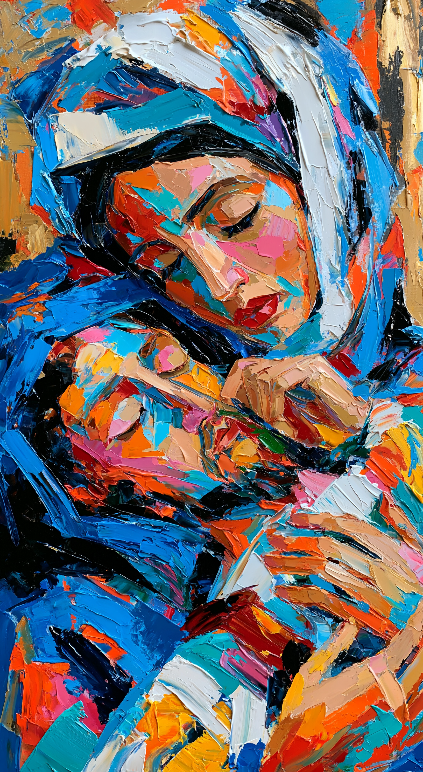 La Pietà — Expressionniste · Portrait n° 4 — aperçu de la finition sélectionnée