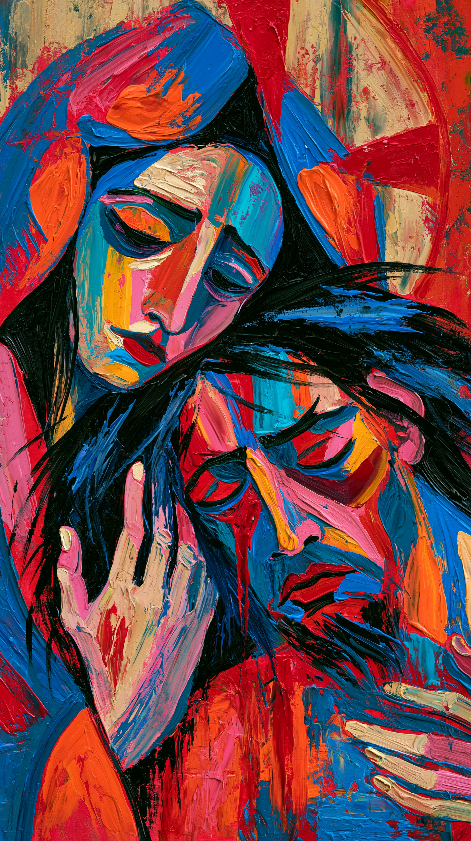 La Pietà — Expressionniste · Portrait n° 6 — aperçu de la finition sélectionnée