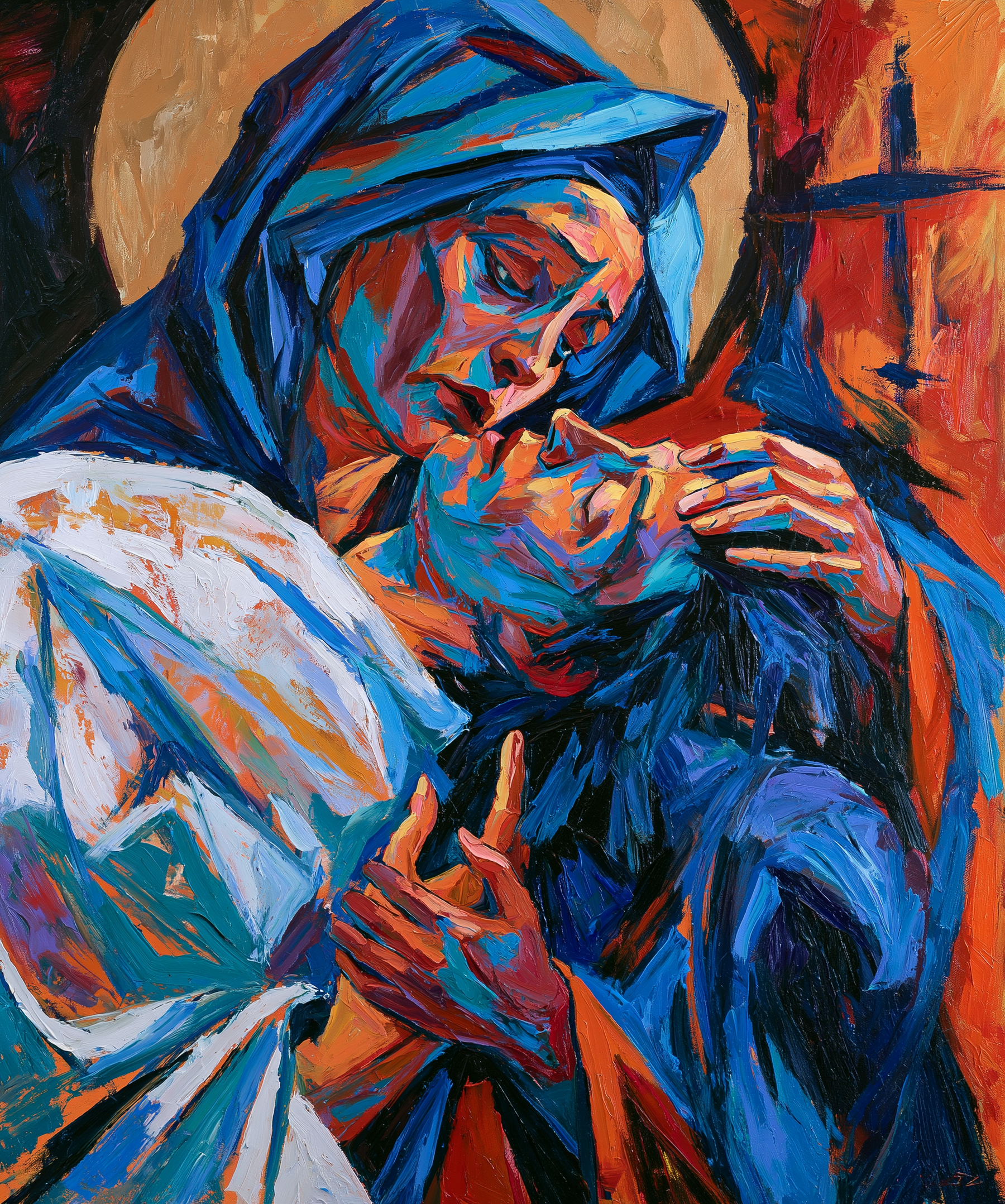La Pietà — Expressionniste · Portrait n° 12 — aperçu de la finition sélectionnée
