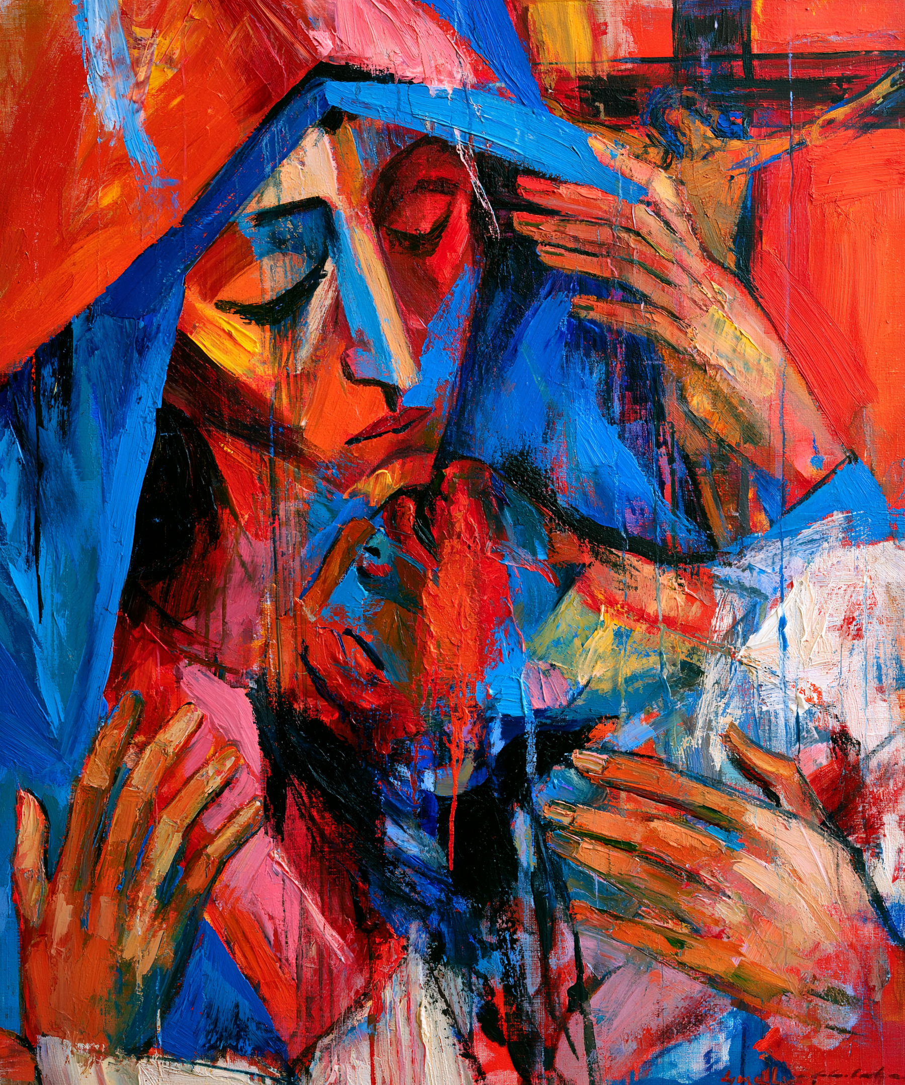 La Pietà — Expressionniste · Portrait n° 13 — aperçu de la finition sélectionnée