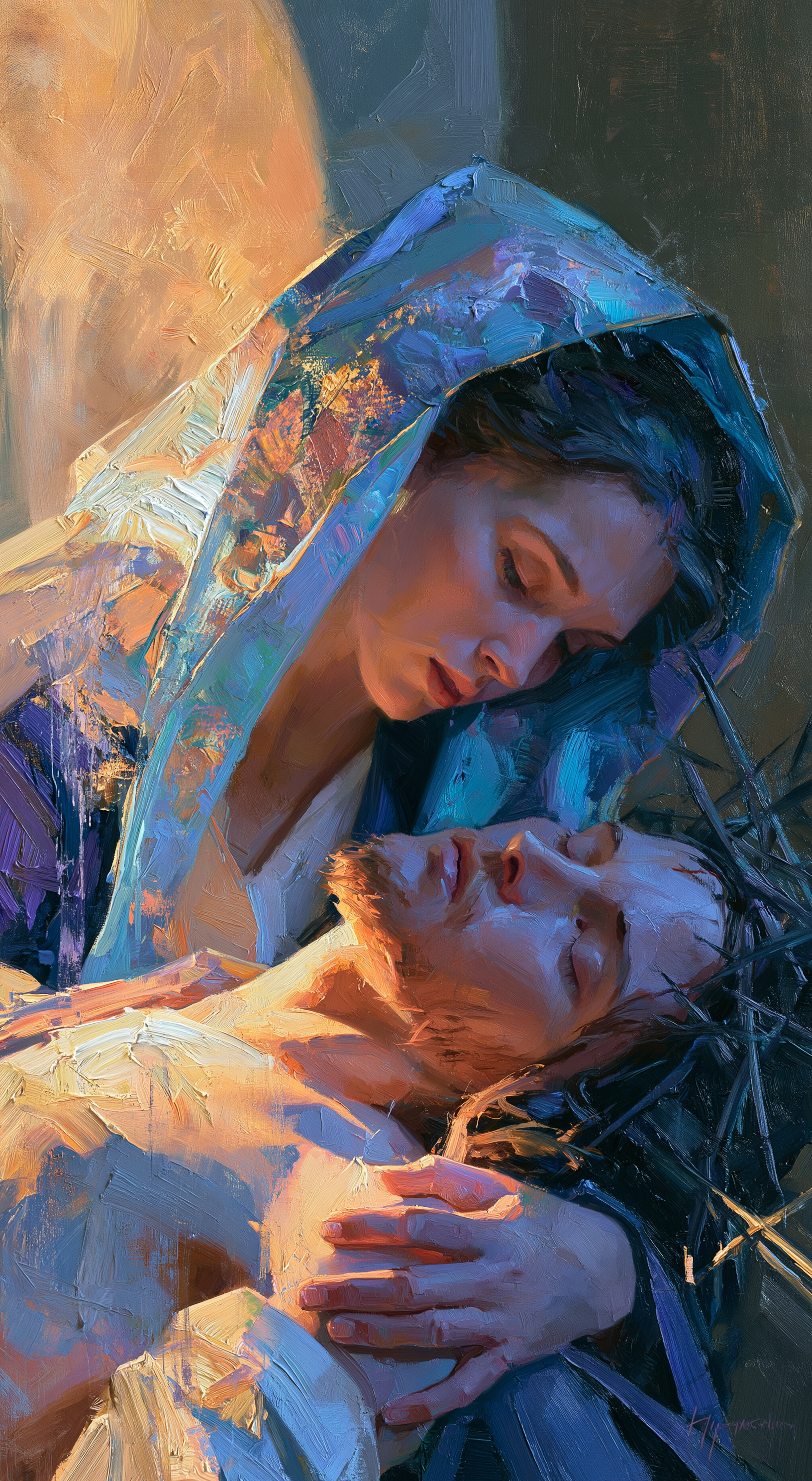 La Pietà — Impressionniste · Portrait n° 8 — aperçu de la finition sélectionnée