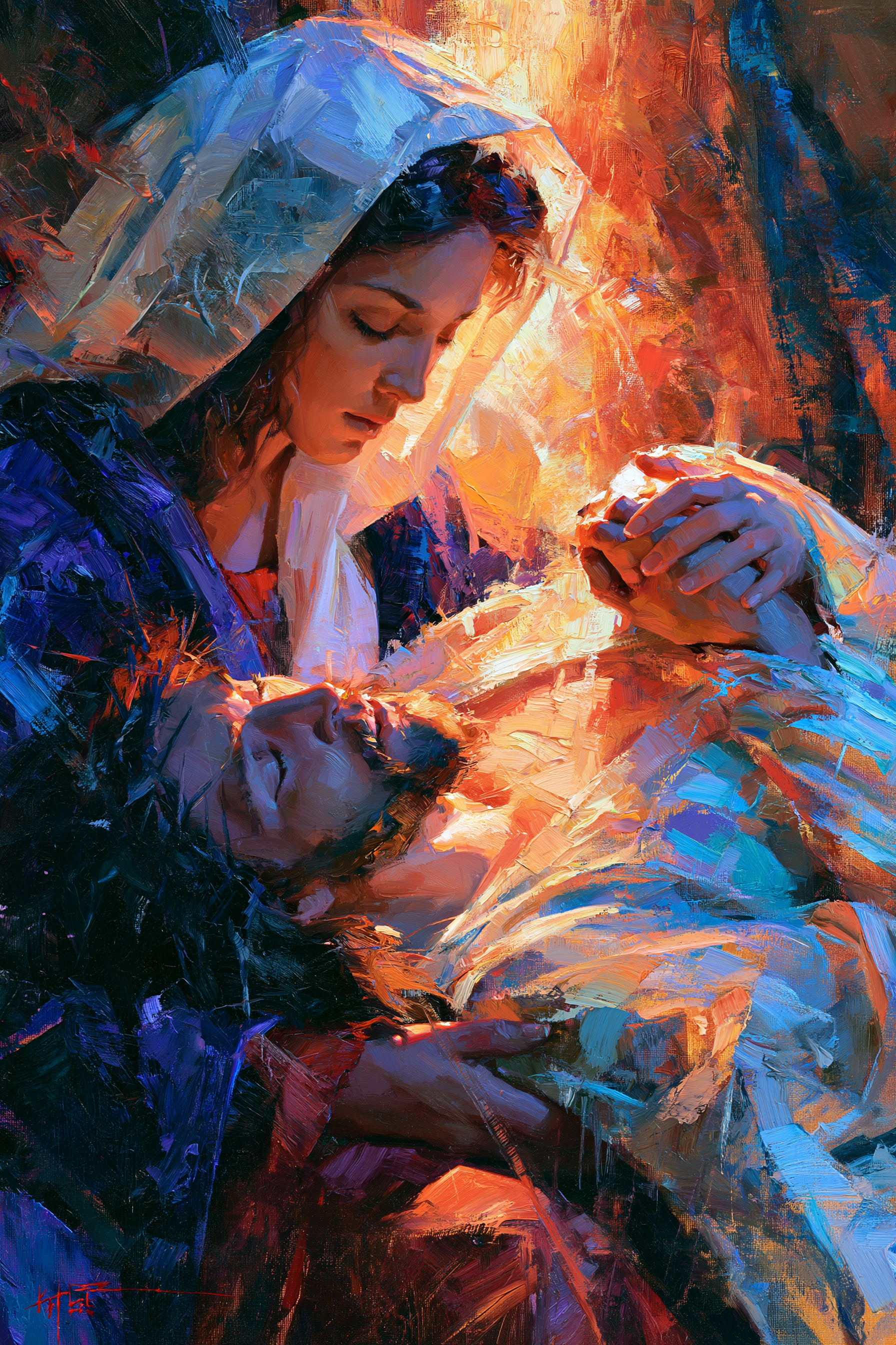 La Pietà — Impressionniste · Portrait n° 11 — aperçu de la finition sélectionnée