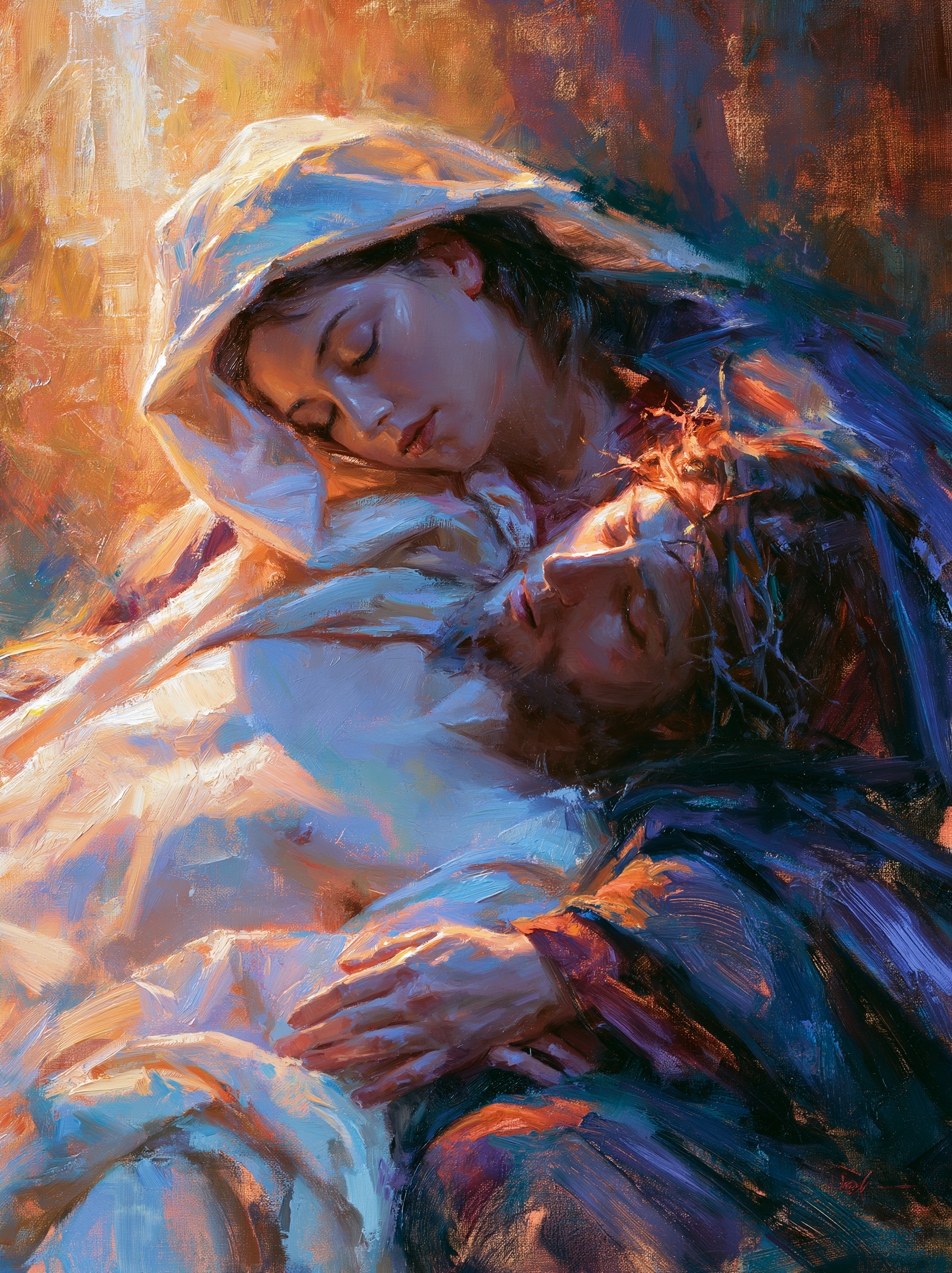 La Pietà — Impressionniste · Portrait n° 14 — aperçu de la finition sélectionnée