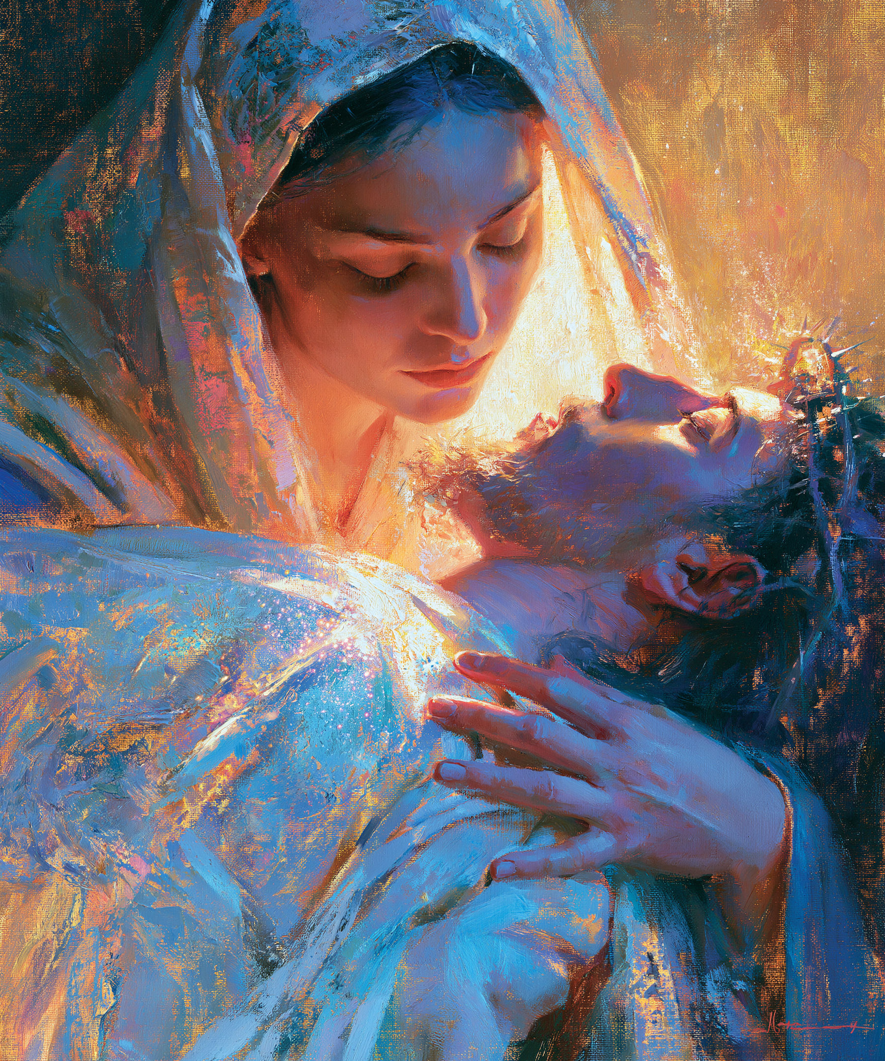 La Pietà — Impressionniste · Portrait n° 17 — aperçu de la finition sélectionnée