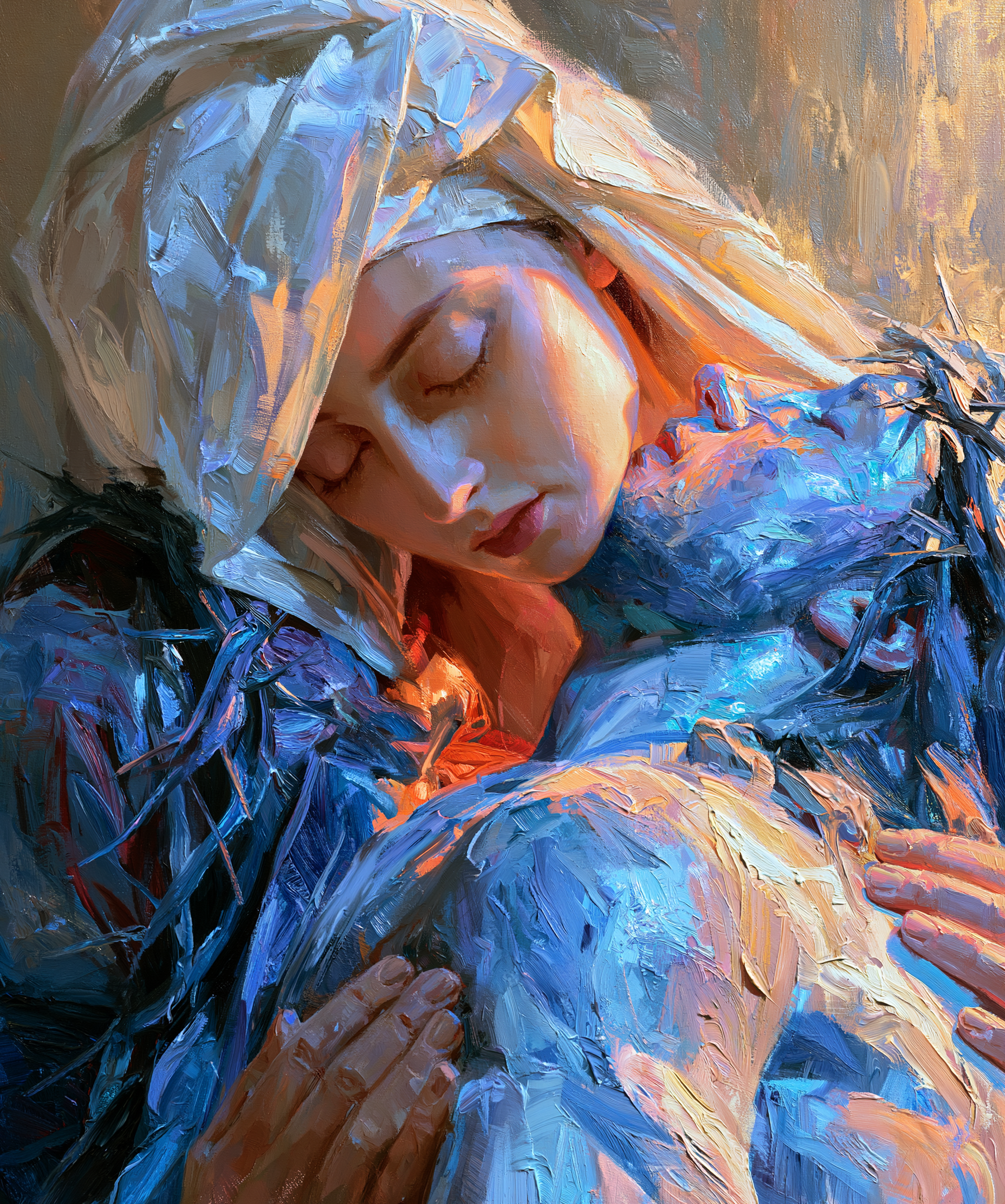 La Pietà — Impressionniste · Portrait n° 18 — aperçu de la finition sélectionnée