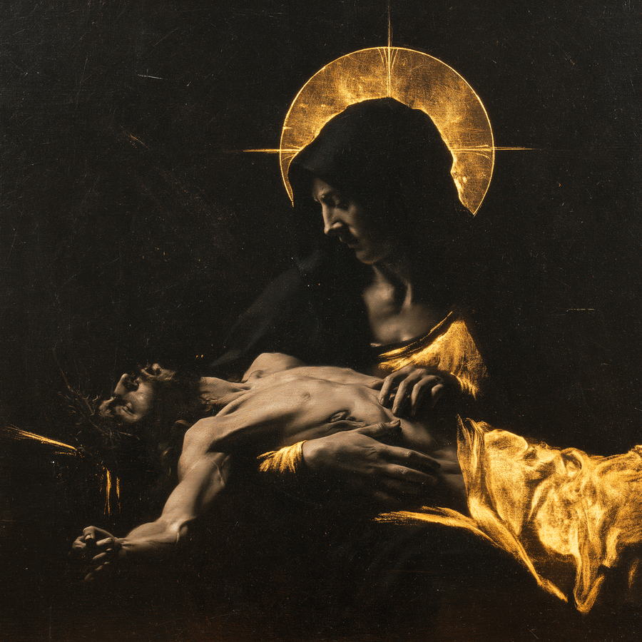 La Pietà — Noir et or · Carré n° 2
