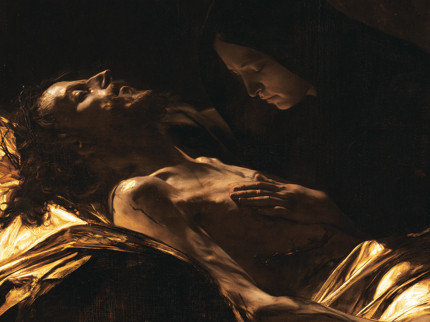 La Pietà — Noir et or · Paysage n° 5 — aperçu de la finition sélectionnée