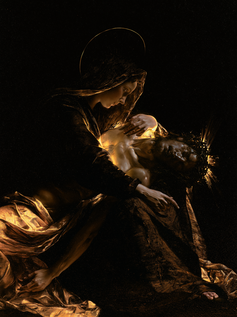 La Pietà — Noir et or · Portrait n° 4