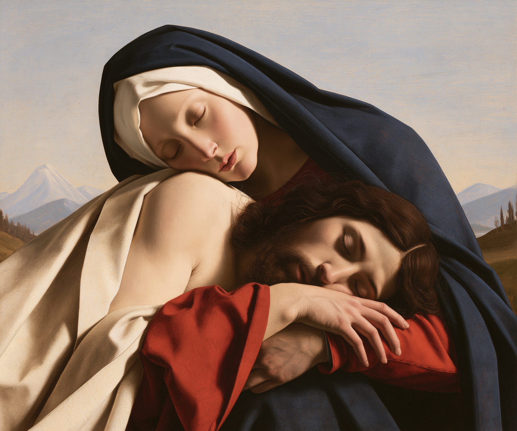 La Pietà — Renaissance florentine · Paysage n° 1 — aperçu de la finition sélectionnée