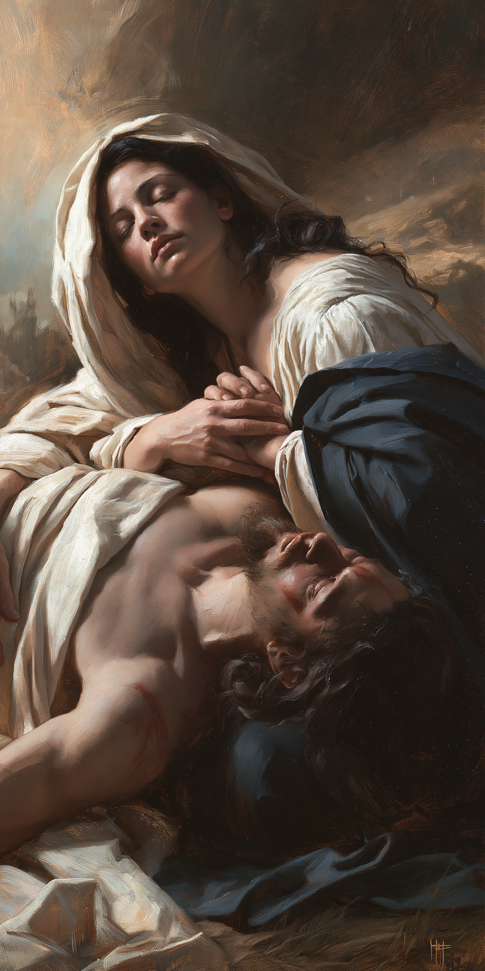 La Pietà — Renaissance florentine · Portrait n° 1 — aperçu de la finition sélectionnée