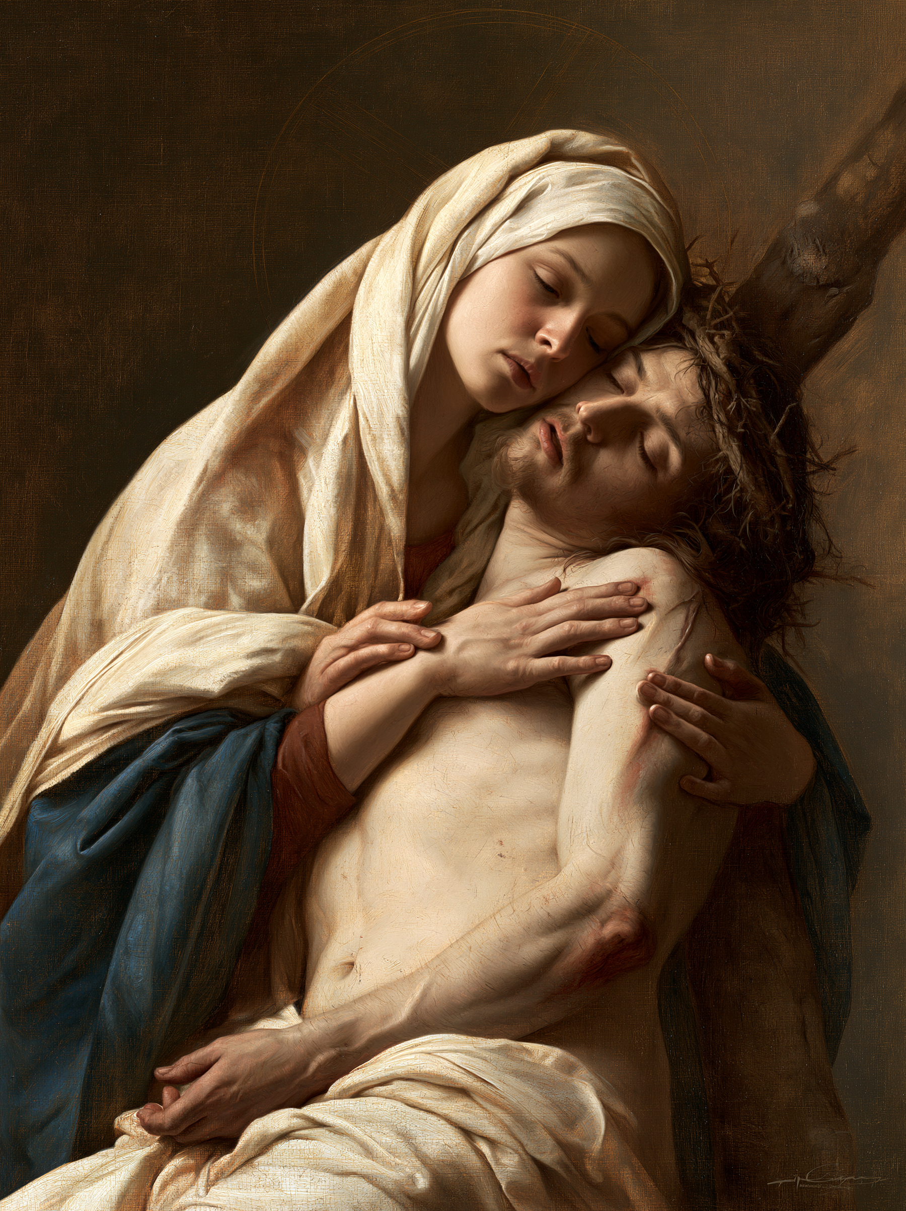 La Pietà — Renaissance florentine · Portrait n° 7 — aperçu de la finition sélectionnée