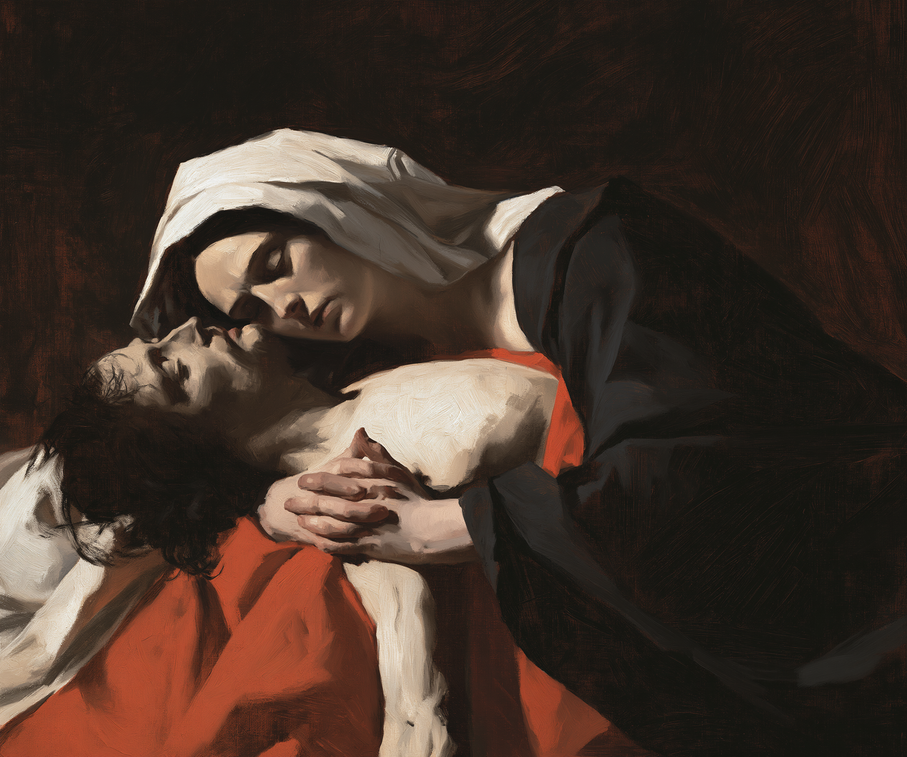 La Pietà — Rouge du sacrifice · Paysage n° 1 — aperçu de la finition sélectionnée