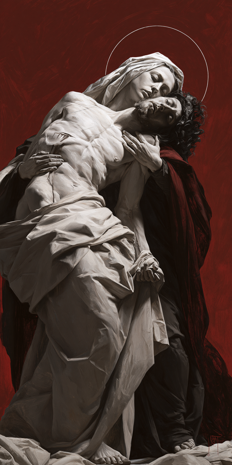 La Pietà — Rouge du sacrifice · Portrait n° 2