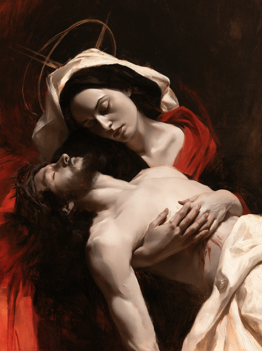 La Pietà — Rouge du sacrifice · Portrait n° 6
