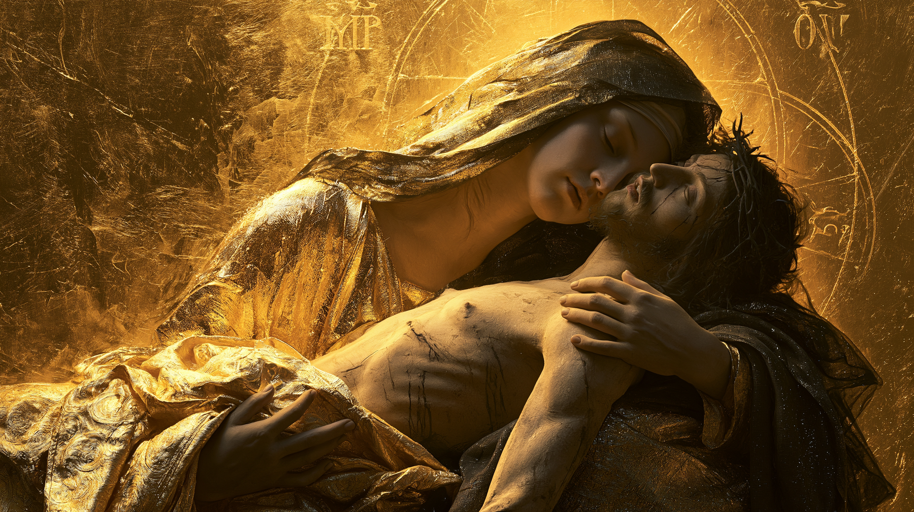 La Pietà — Sacré doré · Paysage n° 5 — aperçu de la finition sélectionnée