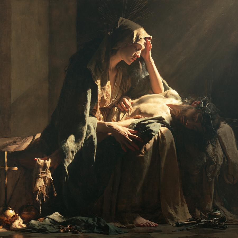 La Pietà — Symboliste · Carré n° 1