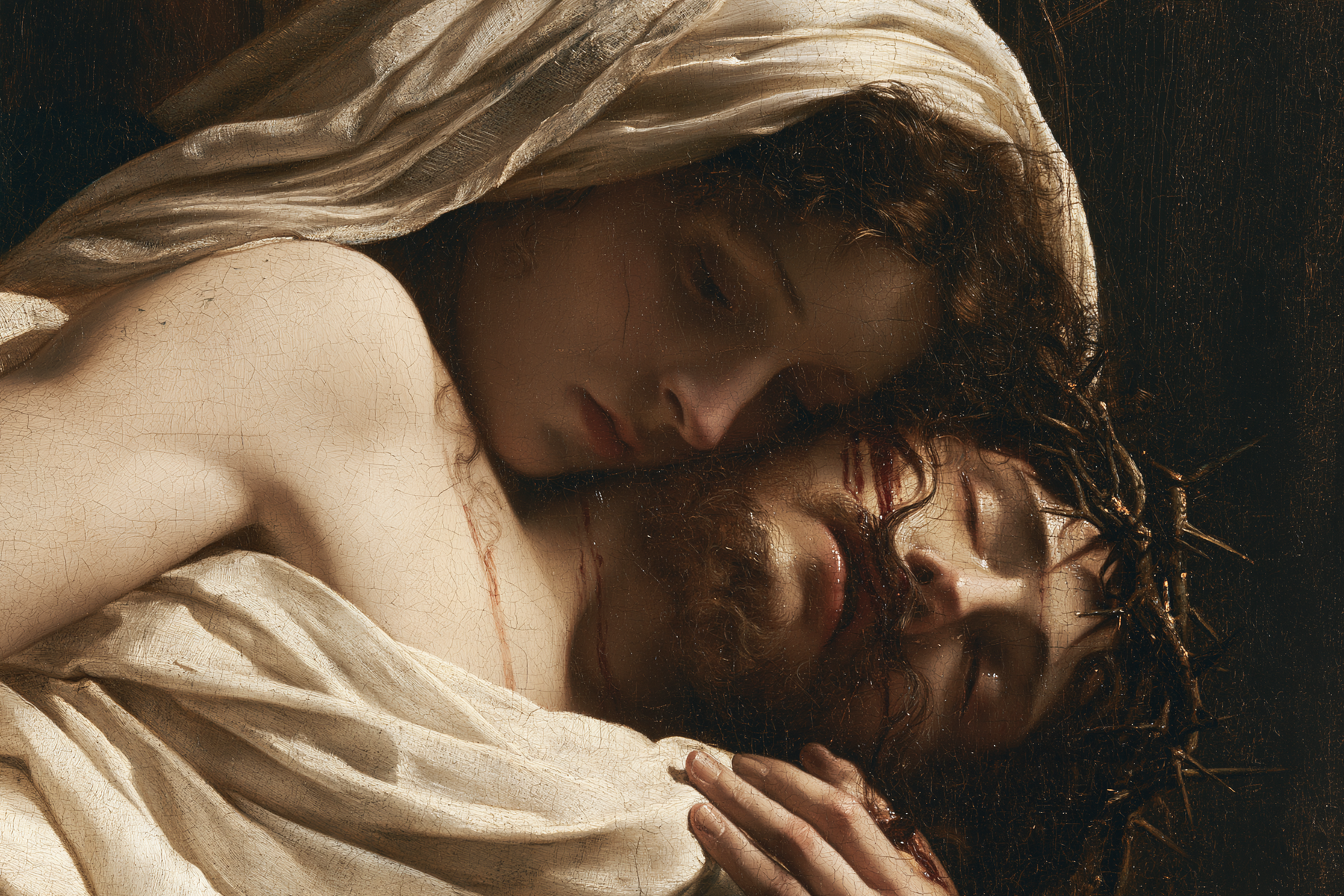 La Pietà — Vue rapprochée psychologique · Paysage n° 4 — aperçu de la finition sélectionnée