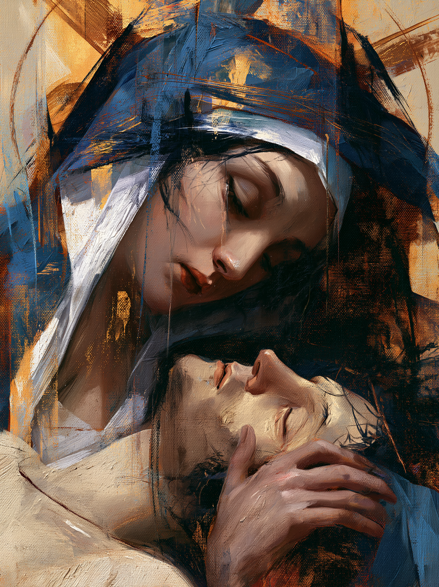 La Pietà — Vue rapprochée psychologique · Portrait n° 5