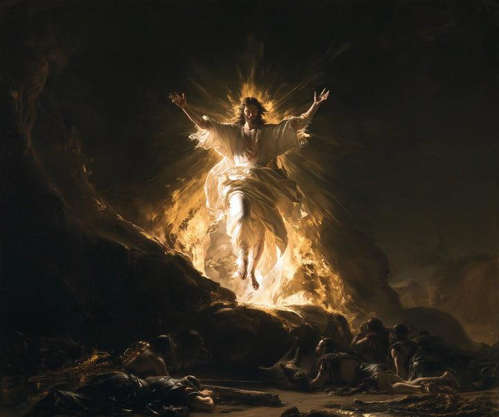 The Resurrection of Jesus Christ - Black and Gold · Landscape n° 2