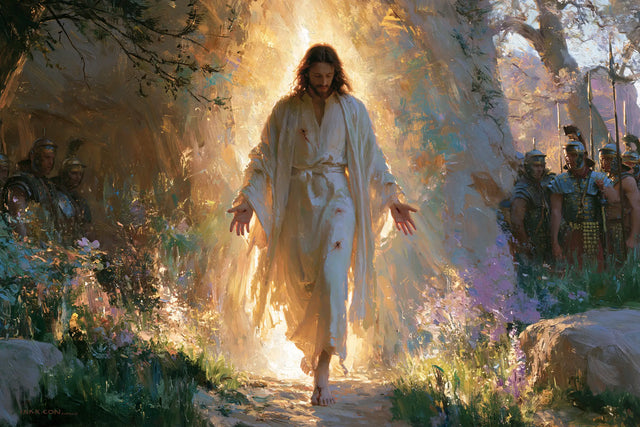 The Resurrection of Jesus Christ — Daylight on the Path of Tall Flowers