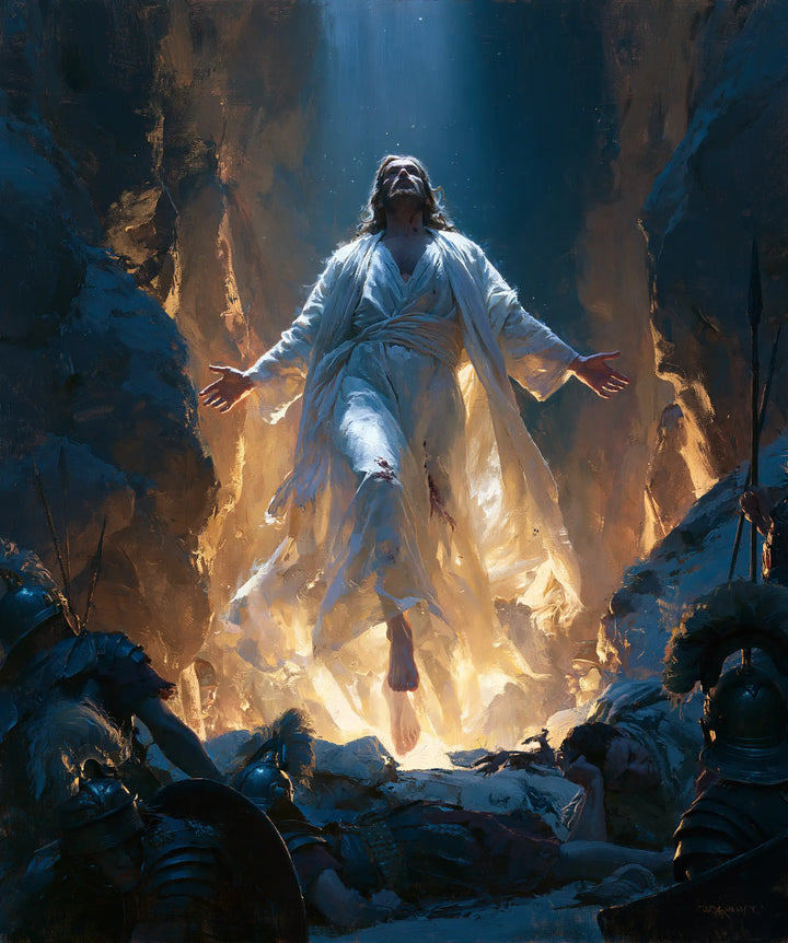 The Resurrection of Jesus Christ - Midnight-blue Chiaroscuro · Portrait n° 26