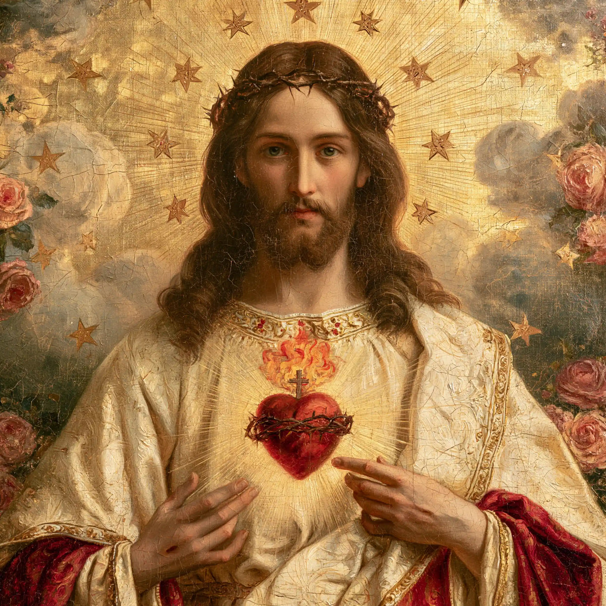 Sacred Heart of Jesus – Symbolist · Square no. 5